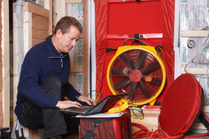 blower door test