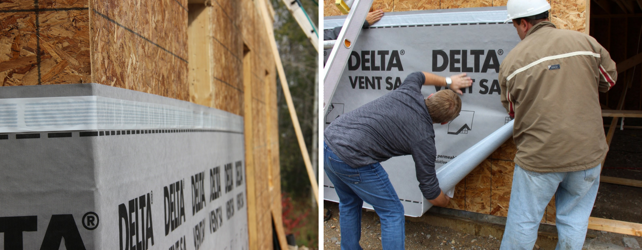 DELTA-VENT SA applied to substrate