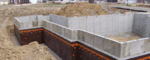 dimpled membrane DELTA-MS wall waterproofing concrete ICF walls