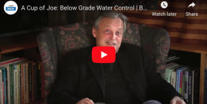 Joe Lstiburek discusses below grade water control