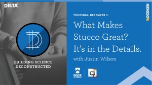 What makes stucco great? Webinar